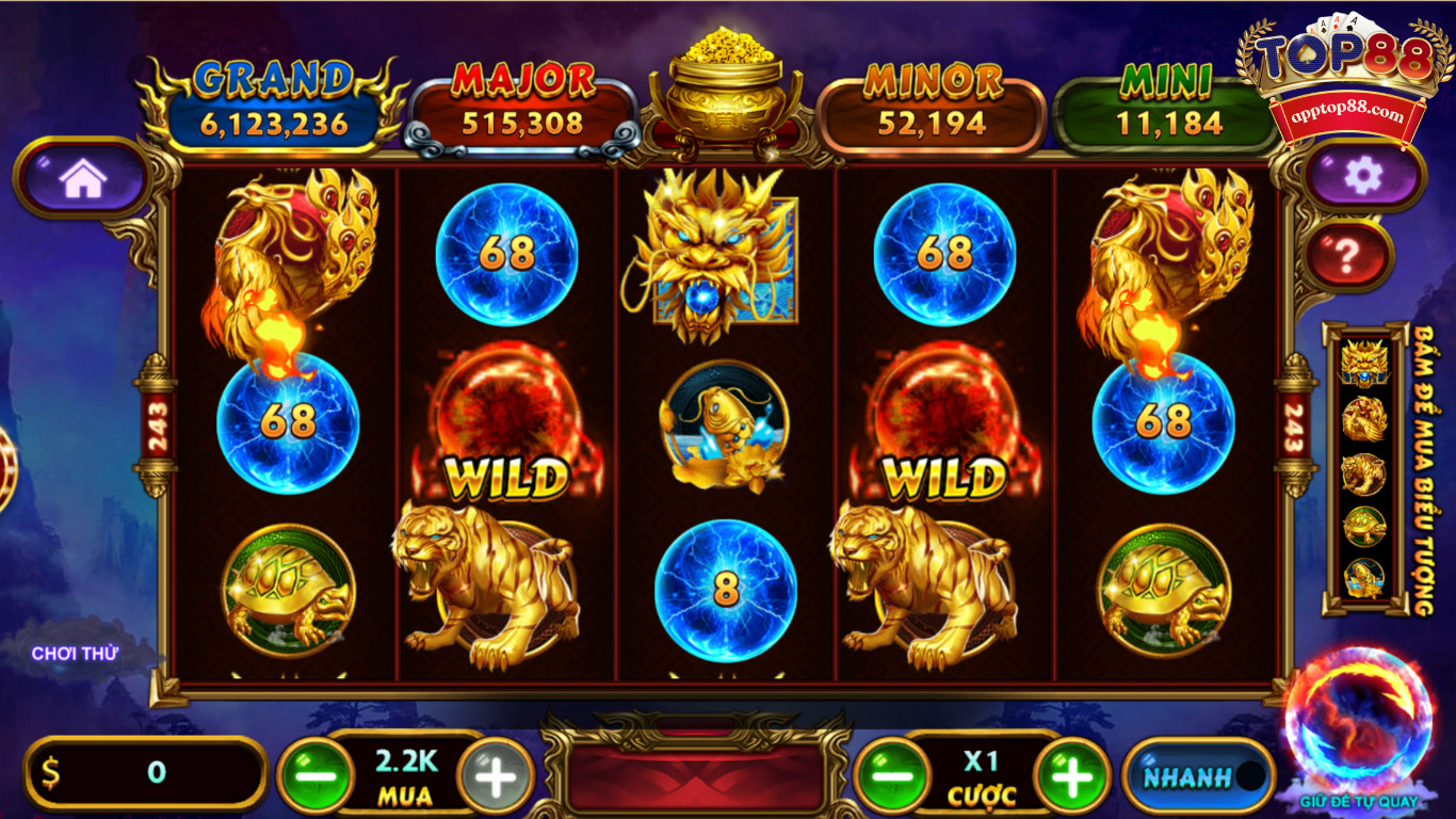 Giao diện hợp thời, đẹp mắt slot kho báu tứ linh top88 Giao diện hợp thời, đẹp mắt slot kho báu tứ linh top88