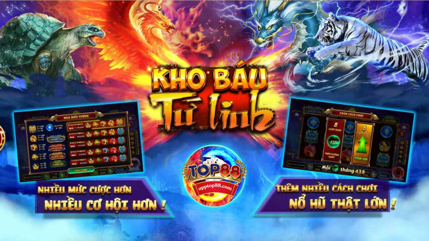 Kho báu tứ linh Top88 Kho báu tứ linh Top88