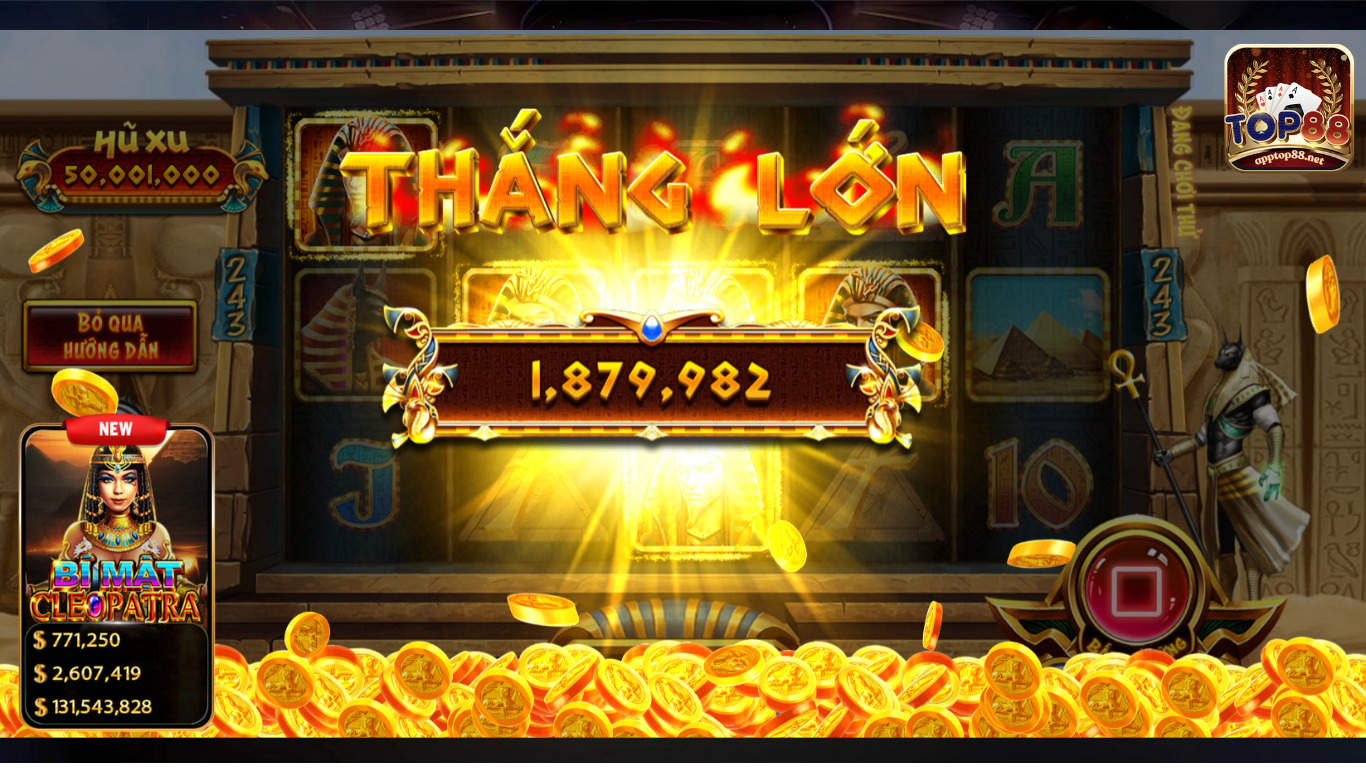 Thao tác cơ bản khi chơi slot game bí mật cleopatra Thao tác cơ bản khi chơi slot game bí mật cleopatra