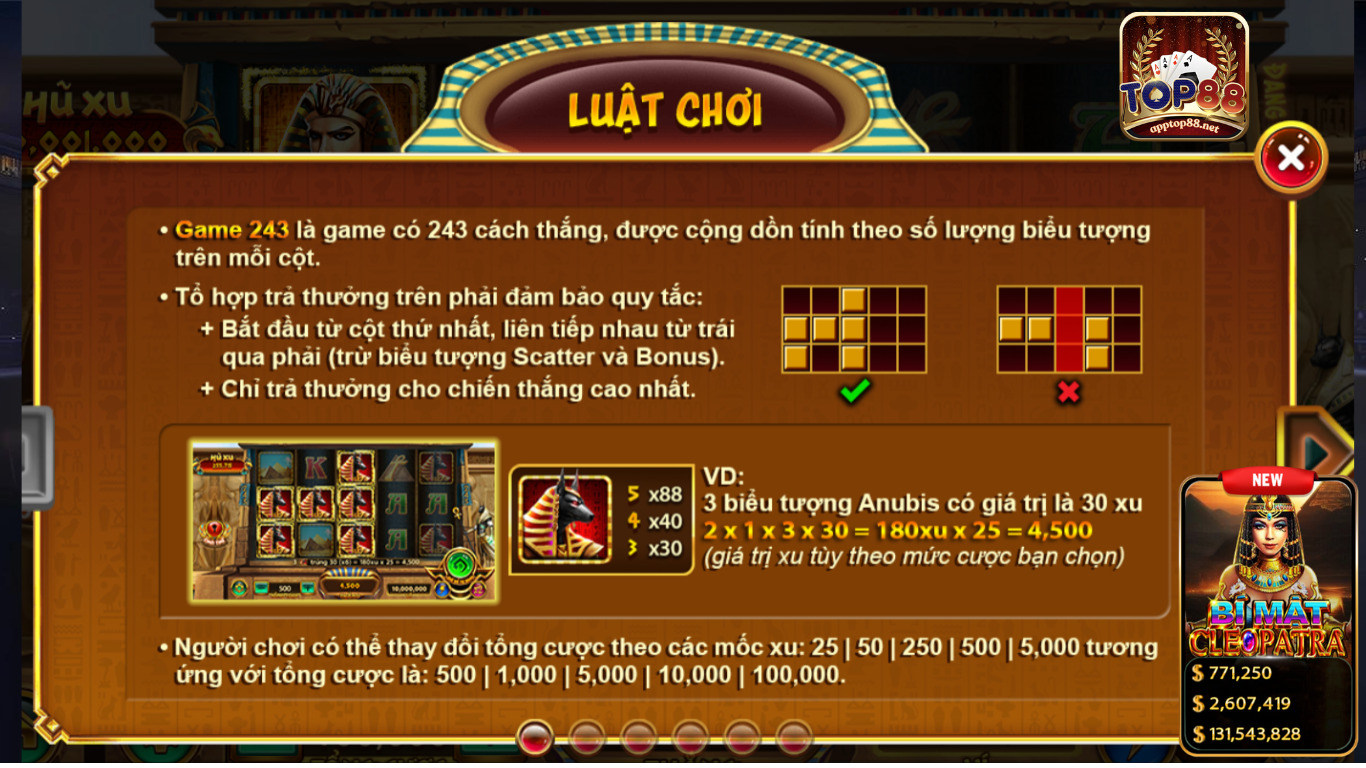Bật mí kinh nghiệm chơi slot game bí mật cleopatra Bật mí kinh nghiệm chơi slot game bí mật cleopatra
